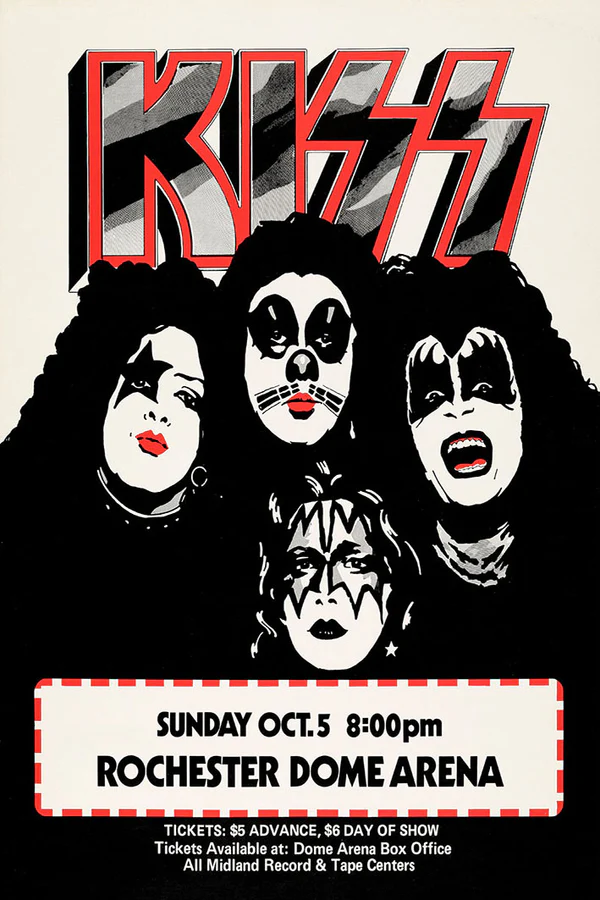 Fine Art Print Αφίσα KISS Concerts 30x40cm