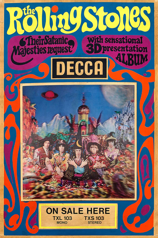 Fine Art Print Αφίσα The Rolling Stones – Their Satanic Majesties 30x40cm