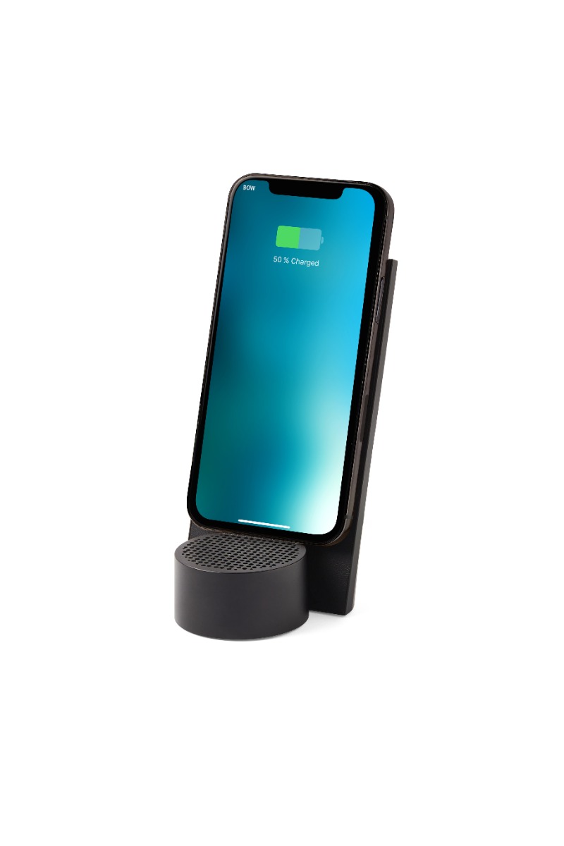 Σταθμός Ασύρματης Φόρτισης, QI με Ηχείο Bluetooth & Μικρόφωνο LEXON® City Energy Pro - Μαύρο