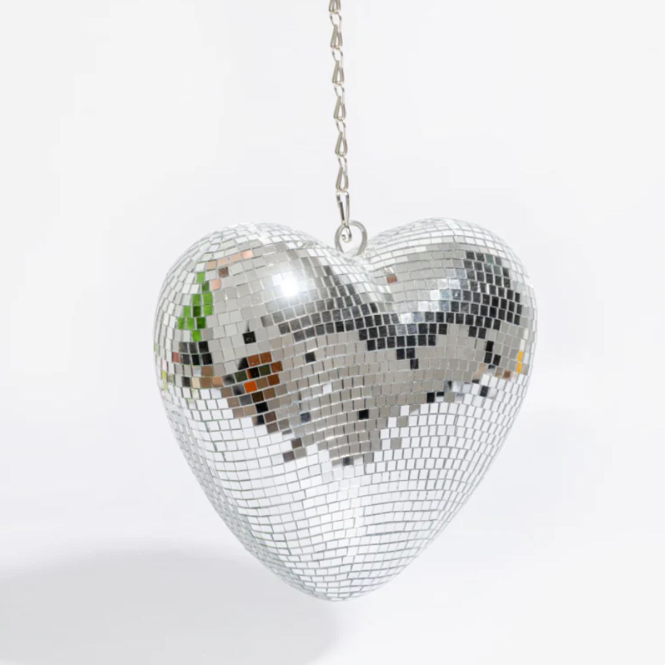 Disco - Hanging disco heart 20cm
