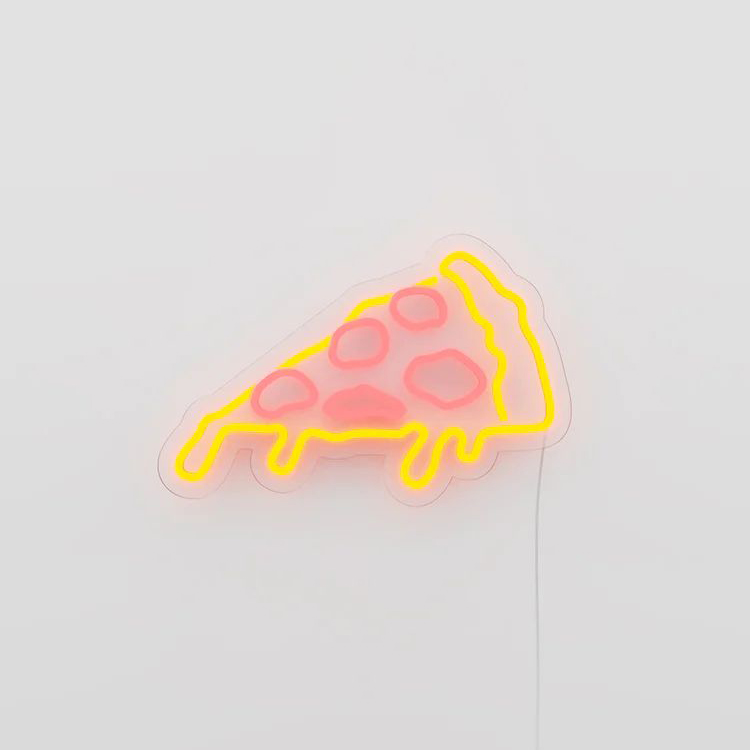 Επιτοίχιο USB Φωτιστικό Neon LED 40 x 25 x 0,55cm - Pizza