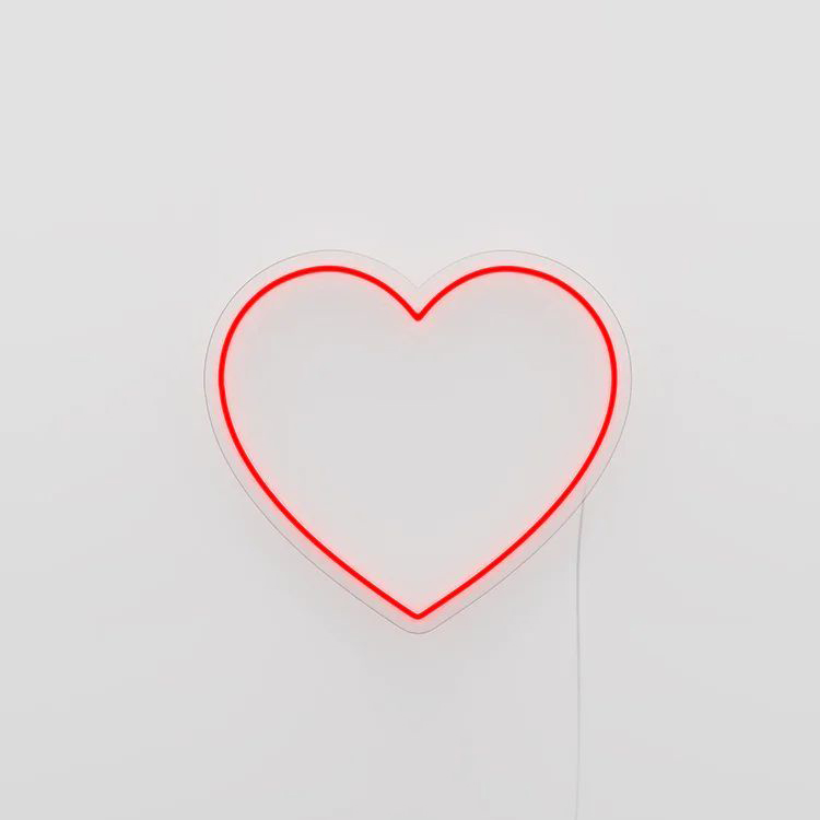 Heart Neon - Επιτοίχιο USB Φωτιστικό LED CANDY SHOCK, 40cm