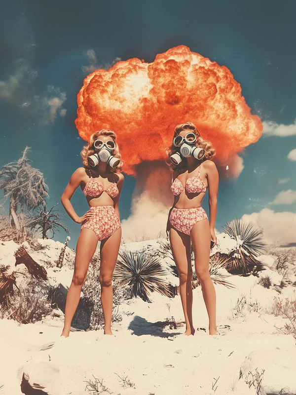 Fine Art Print Αφίσα Bombshells and Bikinis by Dalmatian Nation 30x40cm