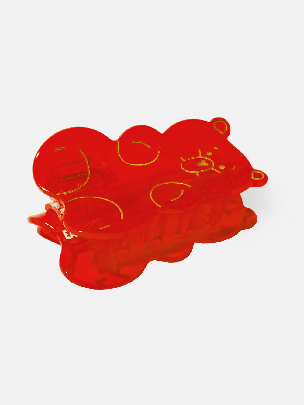 Κλάμερ Μαλλιών Gummy Κόκκινο