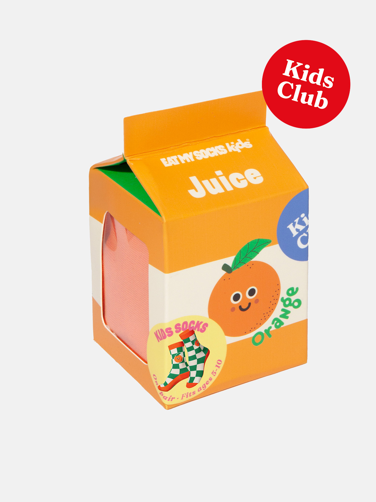EMS, Socks, Kids, Juice, Orange