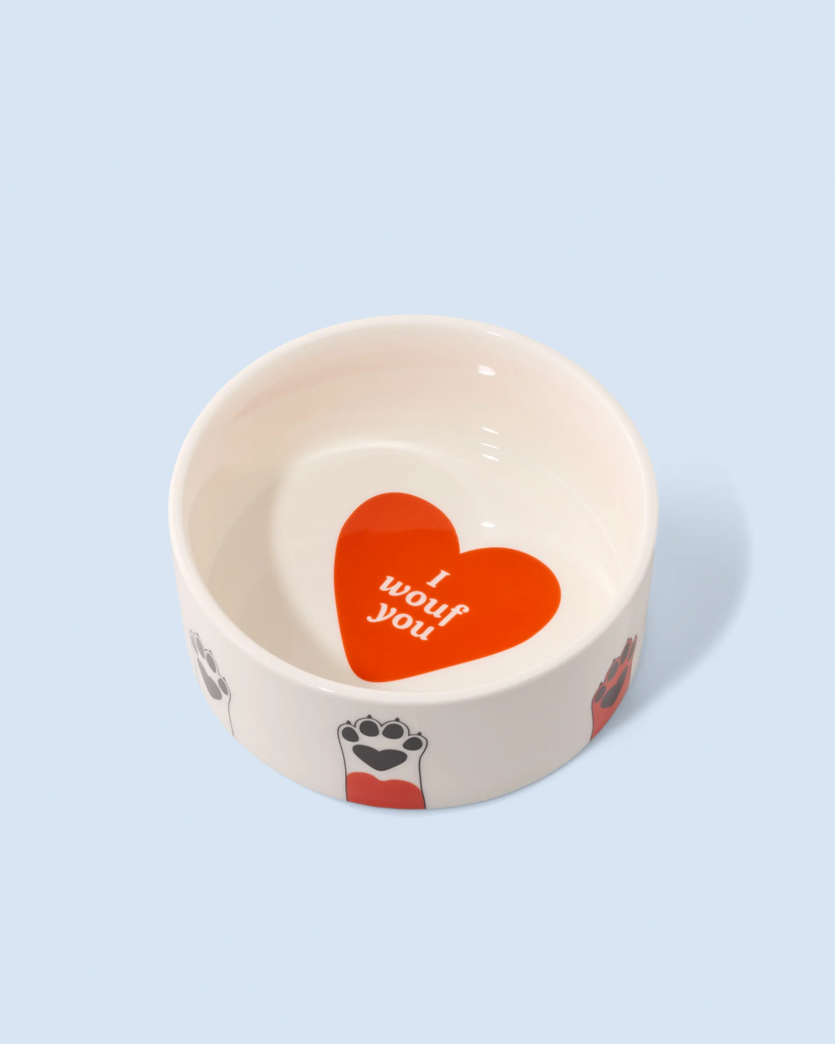 Dog bowl paws