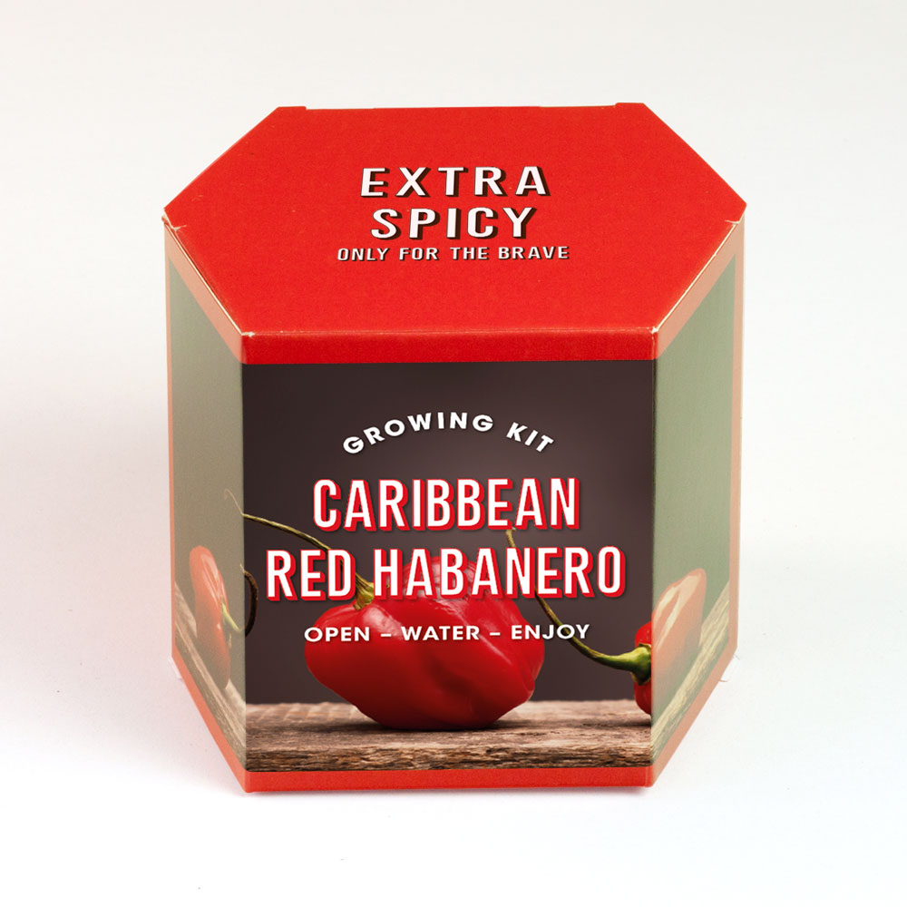 Caribbean Red Habanero – Κιτ Καλλιέργειας Καυτερής Πιπεριάς