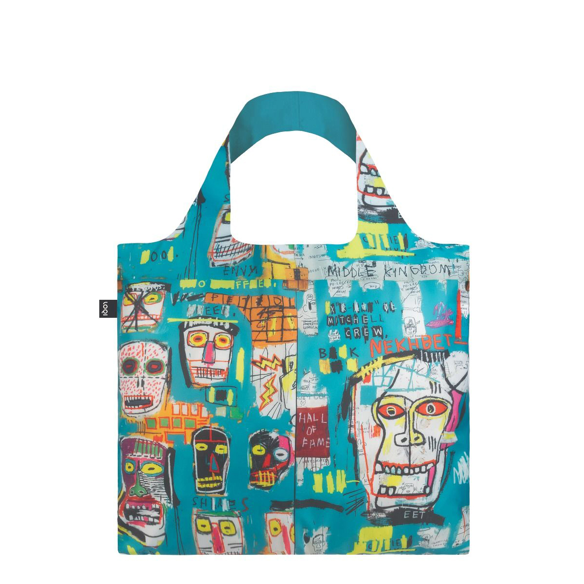 LOQI Τσάντα Recycled | JEAN MICHEL BASQUIAT - Skull