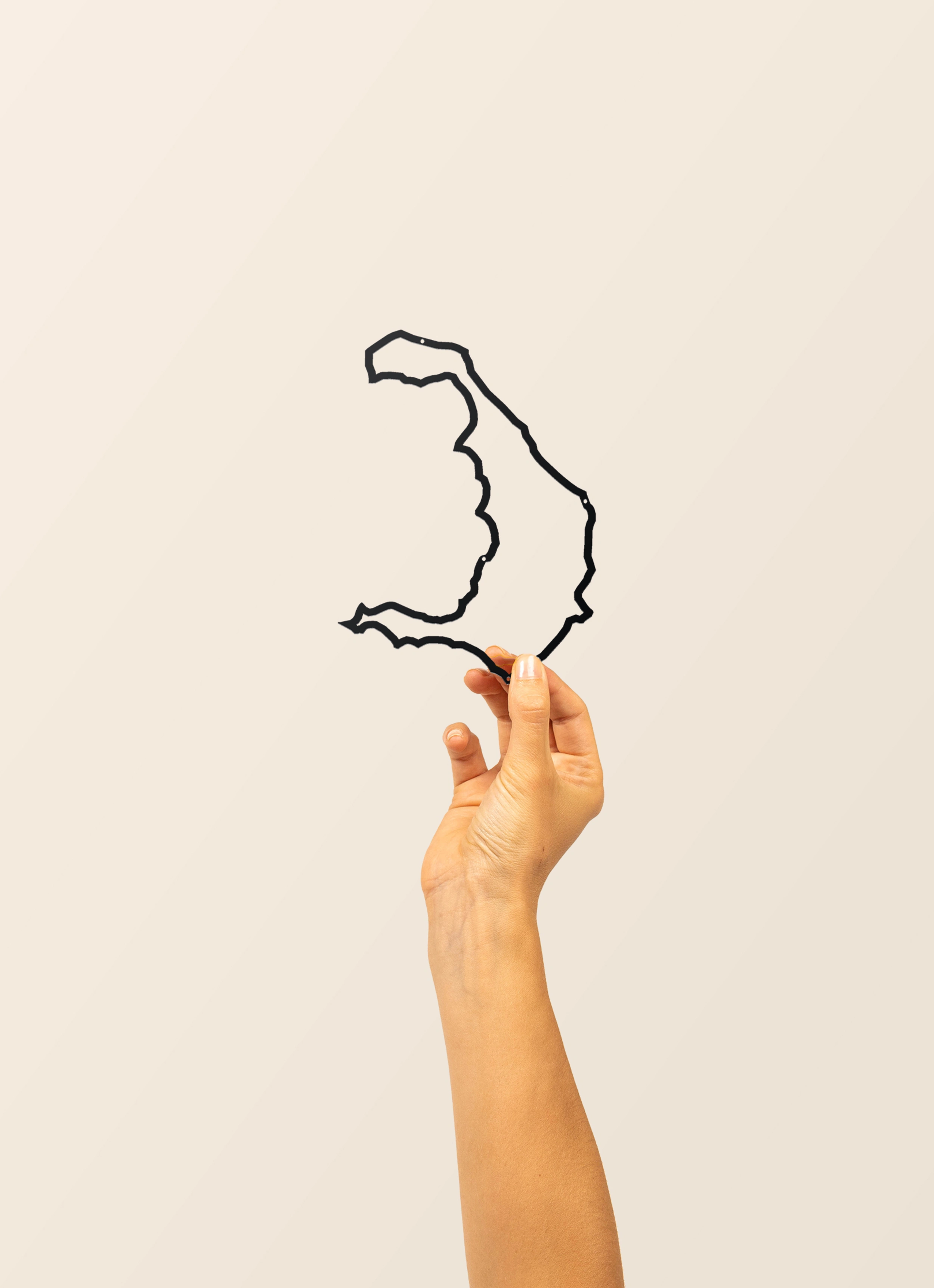 Διακοσμητικό Τοίχου The Line Σαντορίνι 50εκ. - Μαύρο