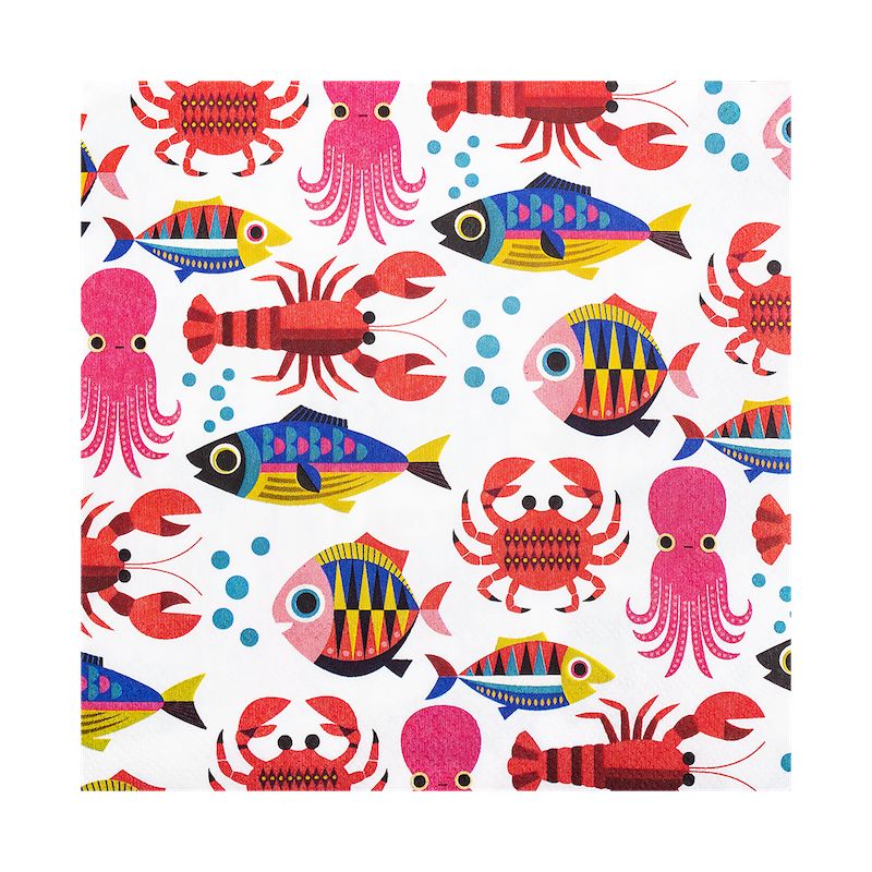 Sealife Χαρτοπετσέτες 33 × 33 cm