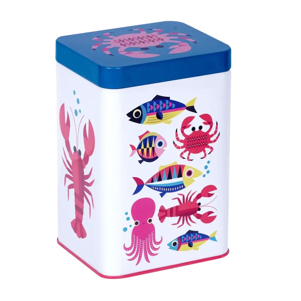 Sealife Crab Ορθογώνιο Μεταλλικό Κουτί 10 × 15 cm