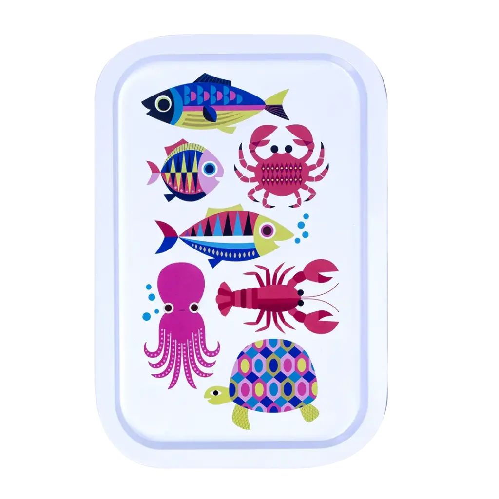 Sealife White Sea Ορθογώνιος Μεταλλικός Δίσκος