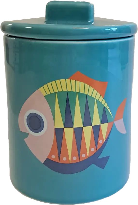 Sealife Small Fish Μικρό Πορσελάνινο Δοχείο Αποθήκευσης