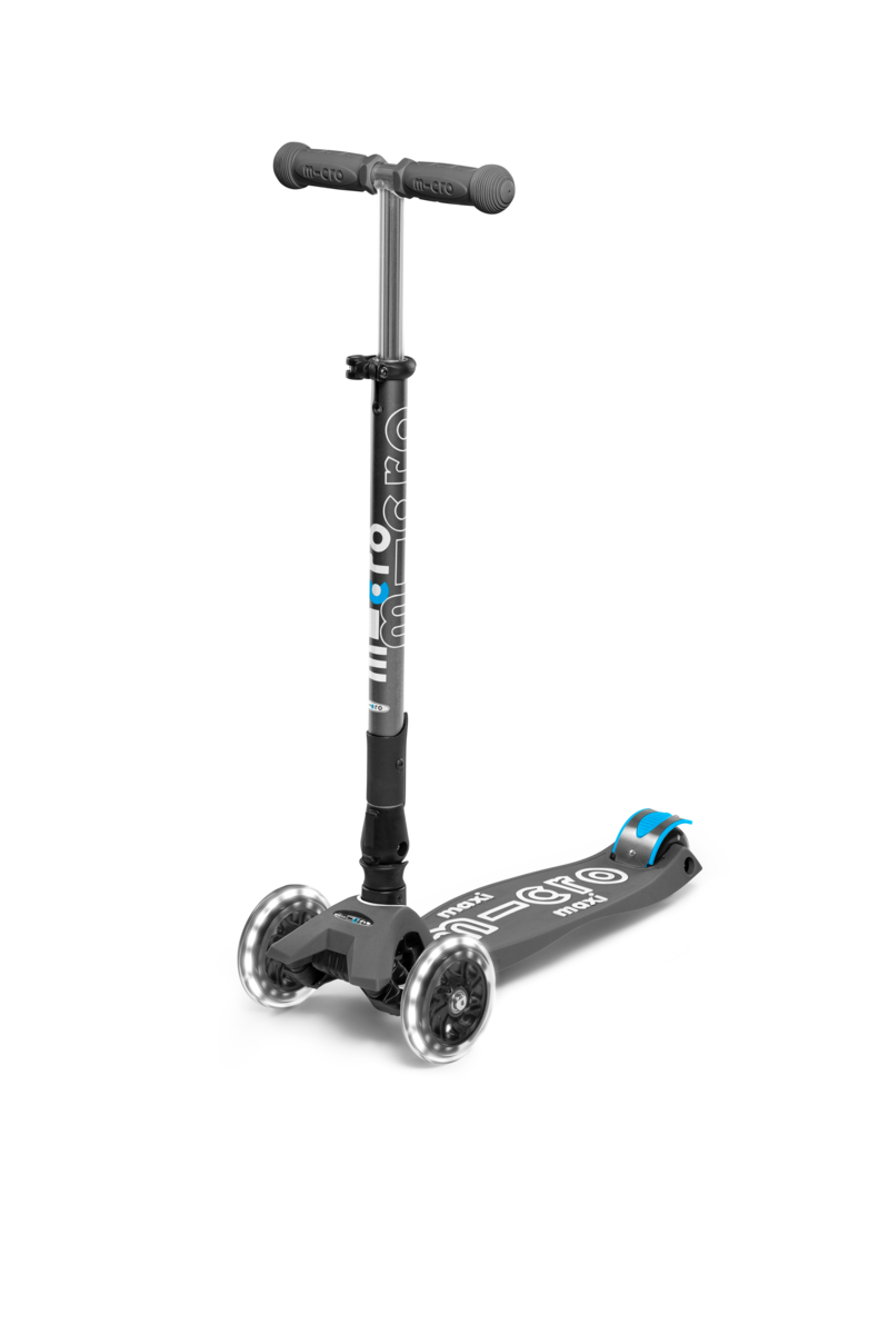 Πατίνι Maxi Micro Deluxe Foldable LED - Γκρι