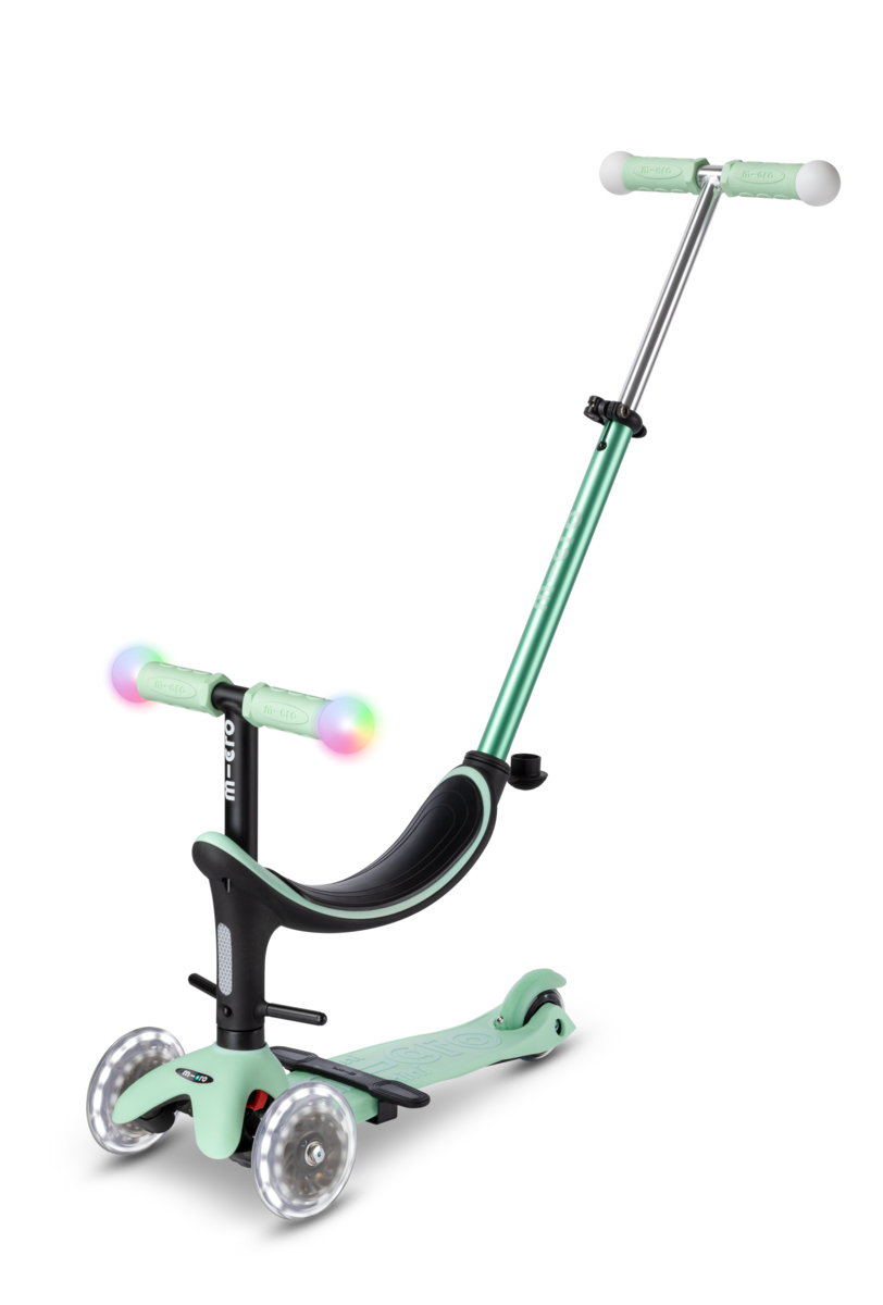 Πατίνι Micro 4in1 Mini2Grow Deluxe Magic LED - Πράσινο Μέντας