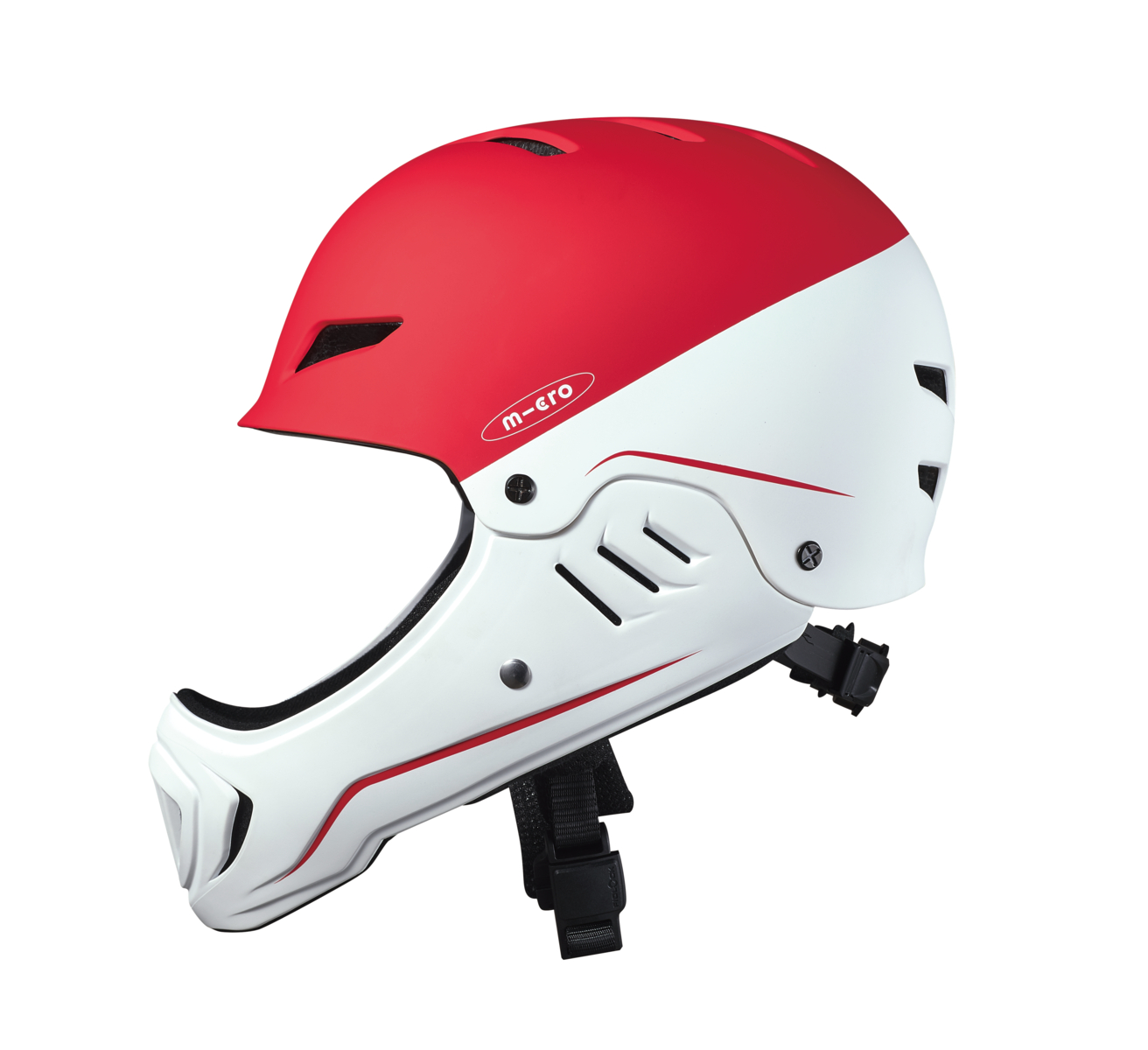 Κράνος Micro Racing Λευκό / Κόκκινο Small (50-54cm)