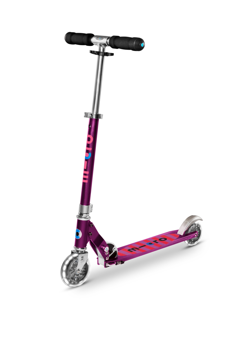 Πατίνι Micro Sprite LED - Purple Stripe
