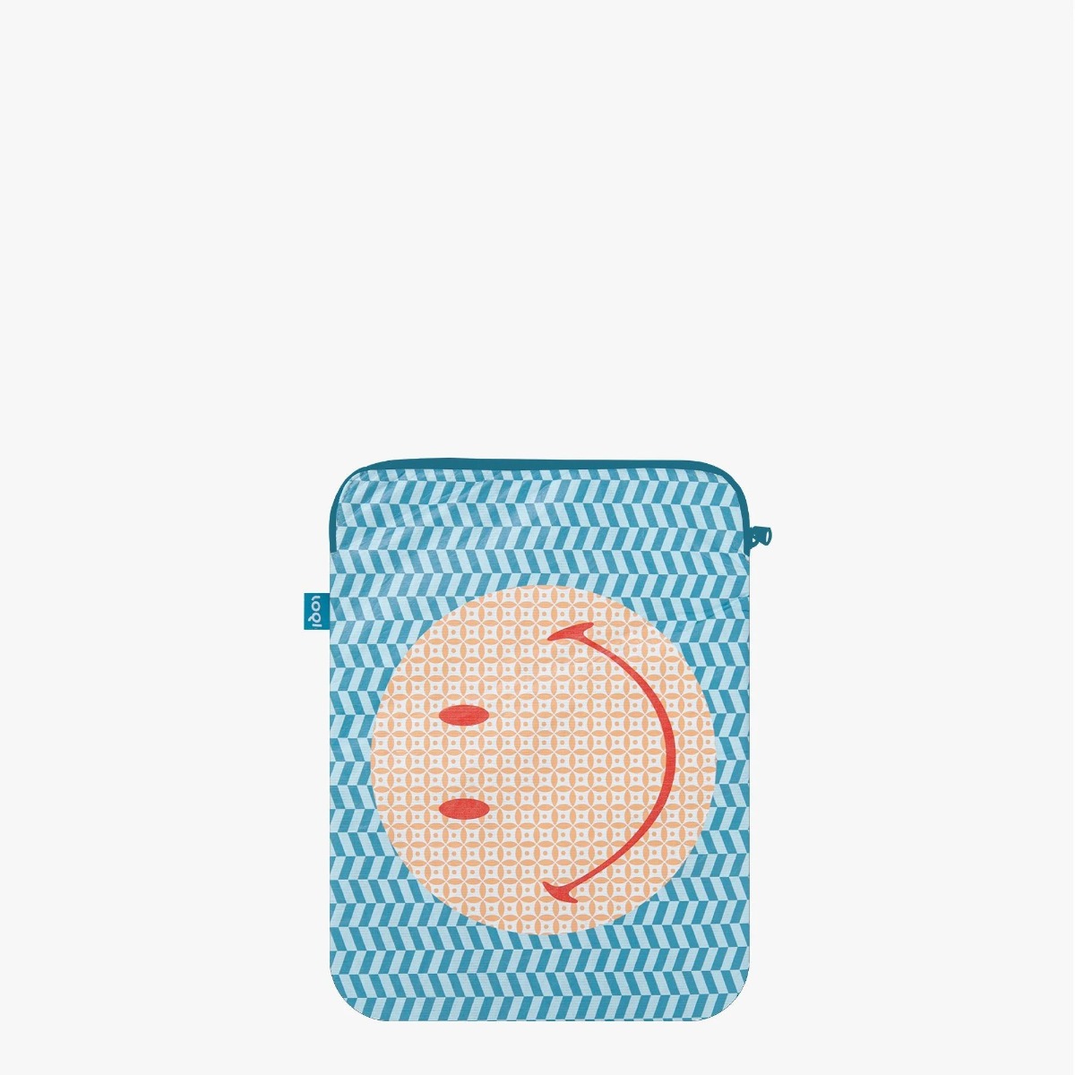 LOQI LOQI Θήκη Laptop 13" Recycled | Smiley Tyvek geometric