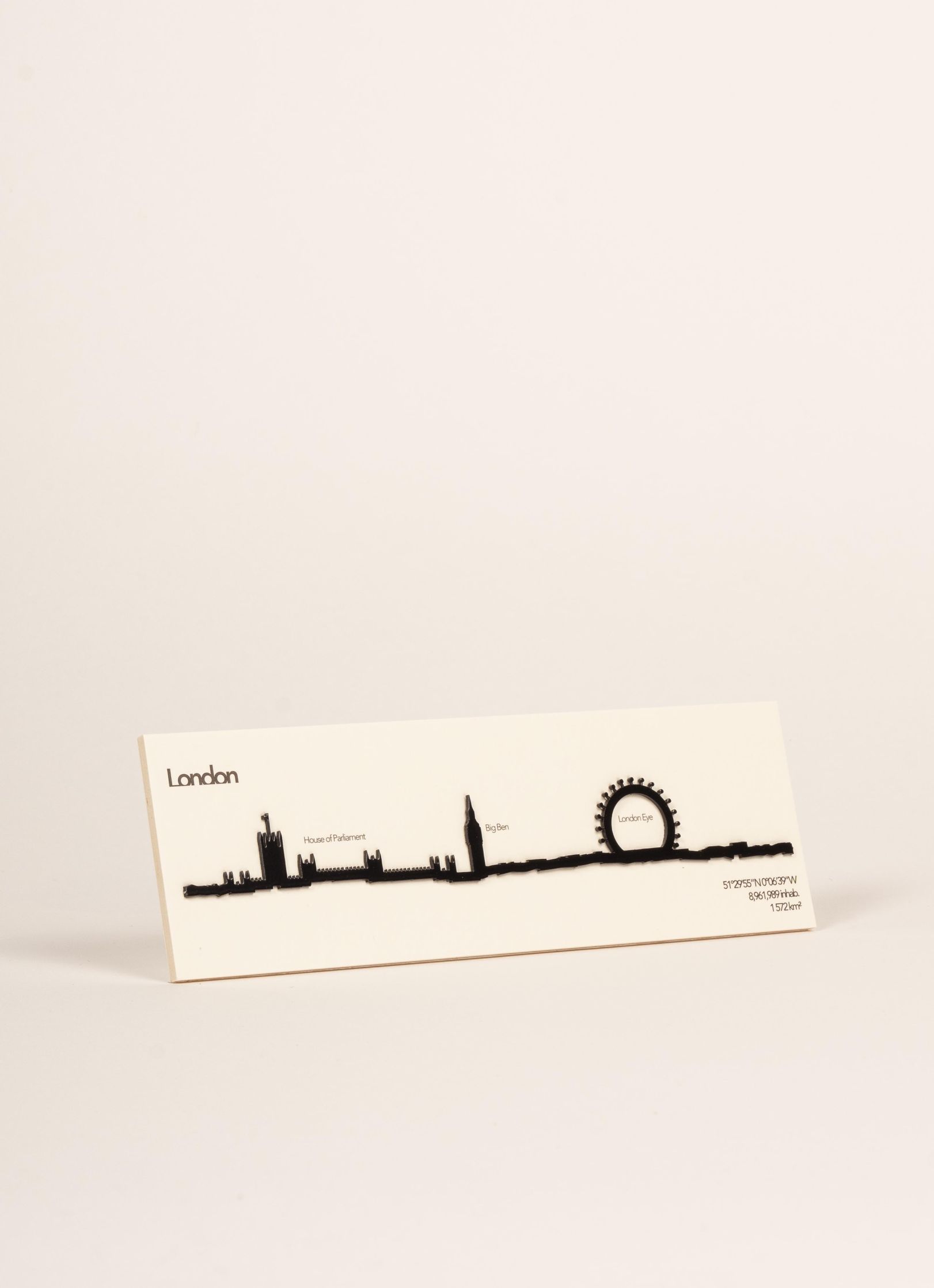 Μεταλλικό Διακοσμητικό Τοίχου theline Mini London 19 cm - Μαύρο