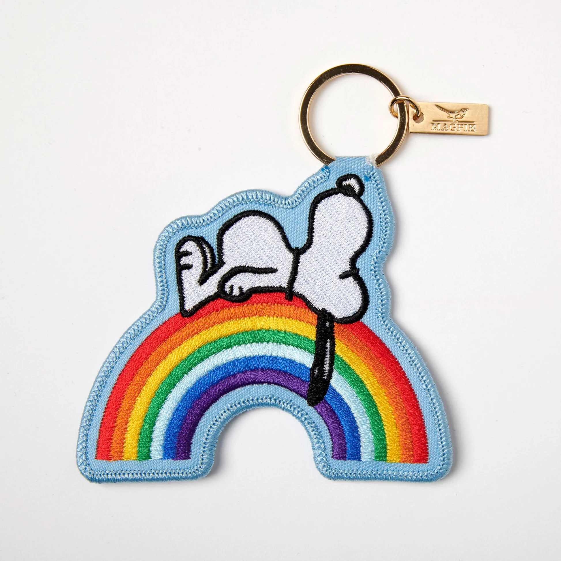 Magpie x Peanuts Key/Bag Charm Rainbow