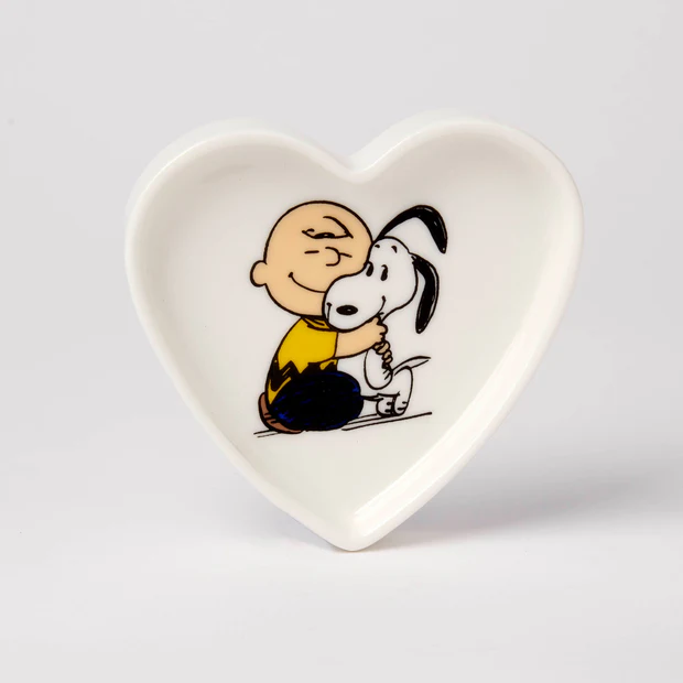 Peanuts Heart Trinket Dish Warm Puppy