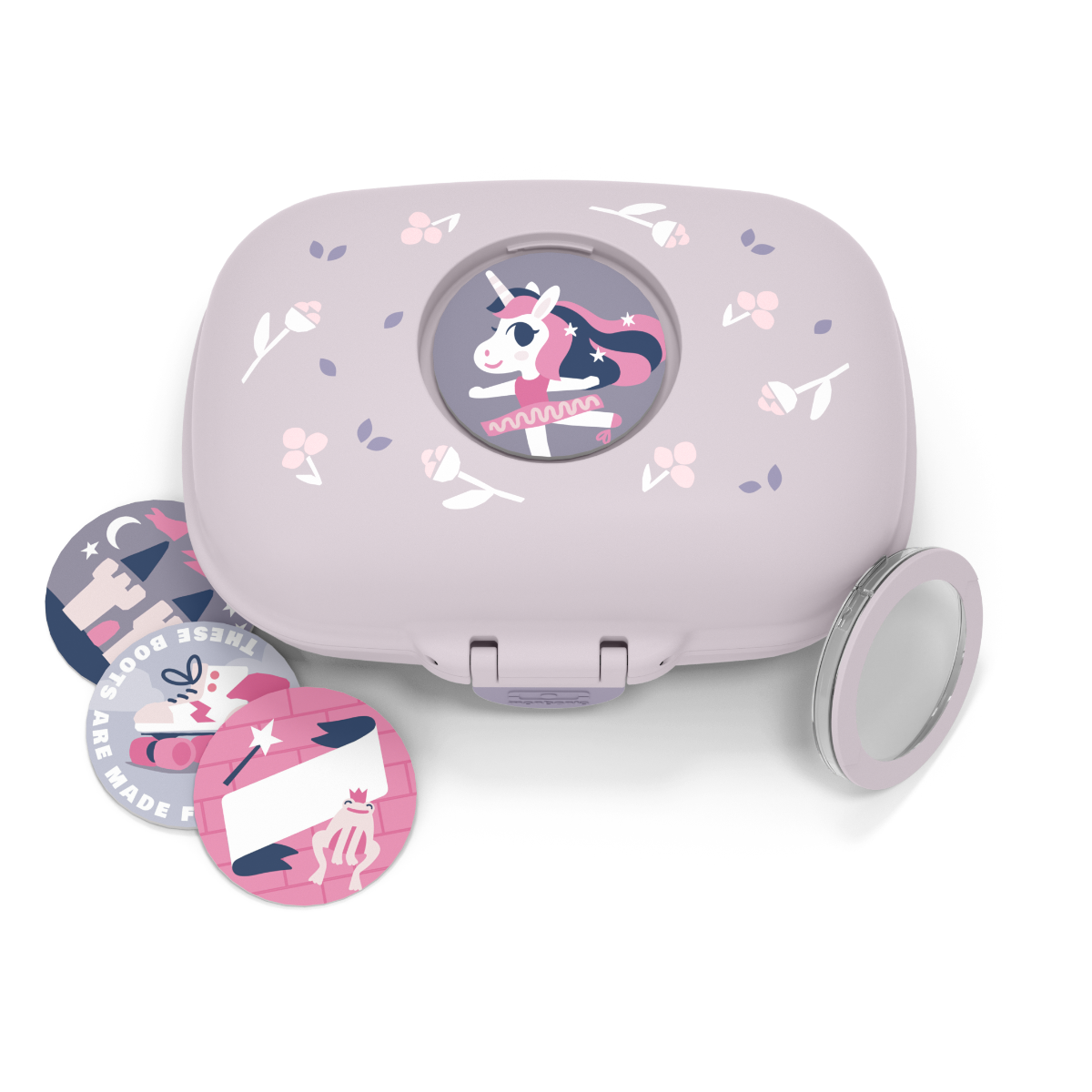 600ml Δοχείο Φαγητού Σνακ MB Gram - Graphic Purple Ballet