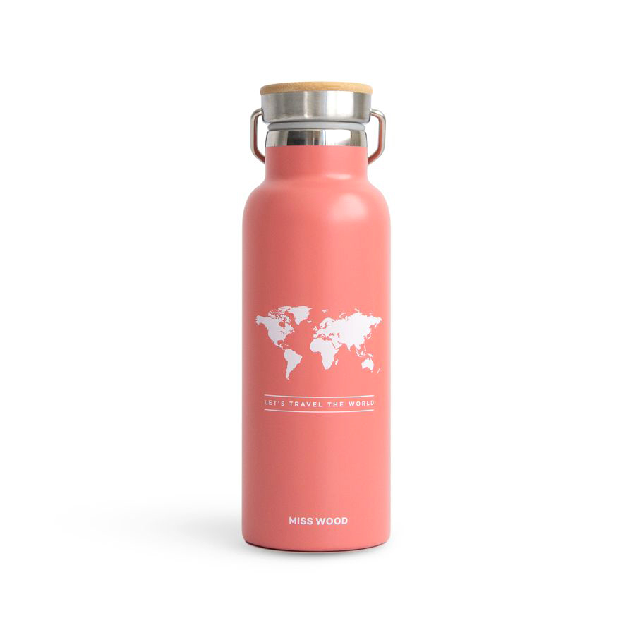 Miss Wood Μπουκάλι Θερμός 500ml - Ροζέ