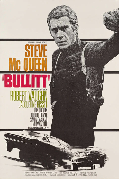Fine Art Print Αφίσα Steve McQueen – Bullitt 30x40cm