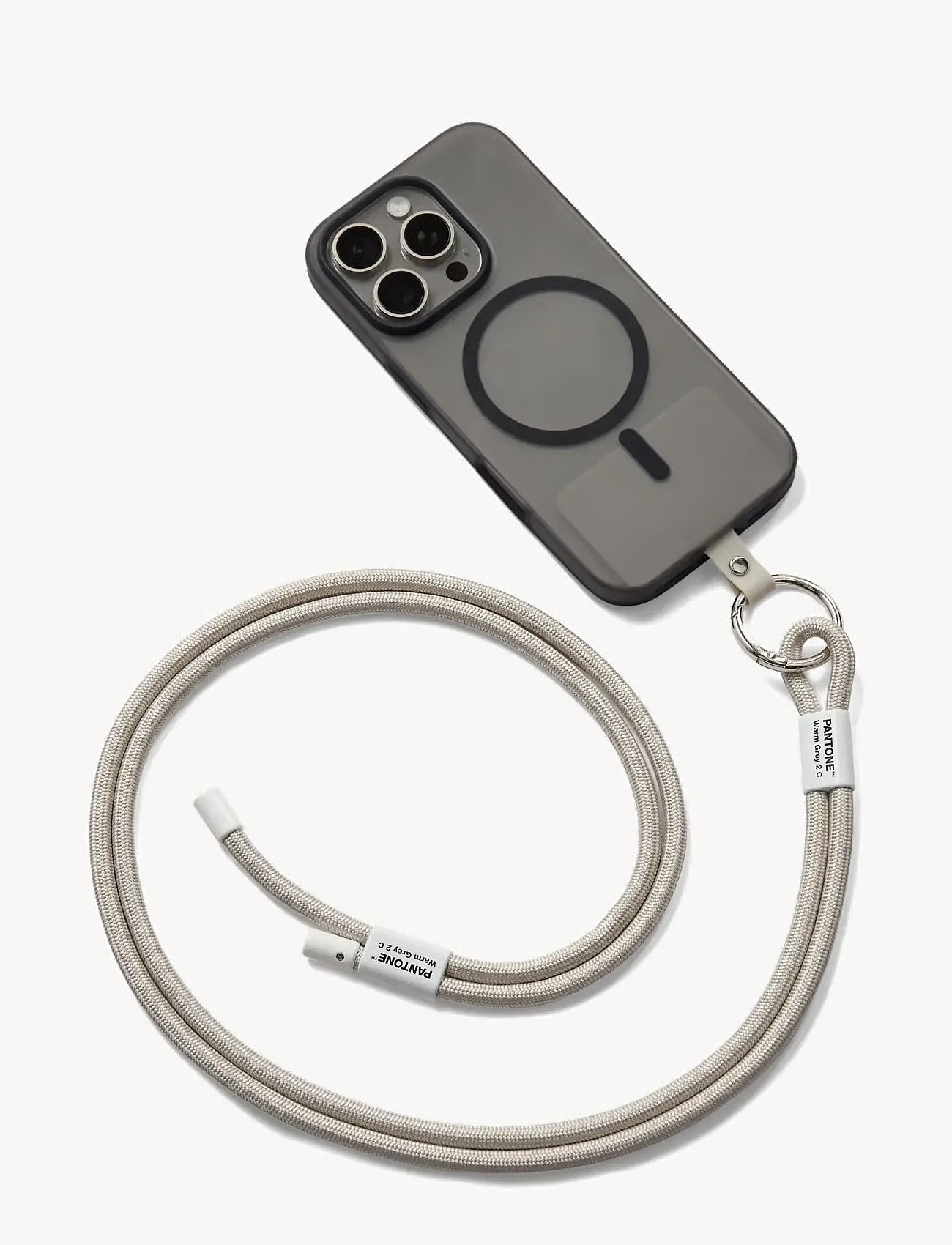 Adjustable phone strap – Warm Grey 002c