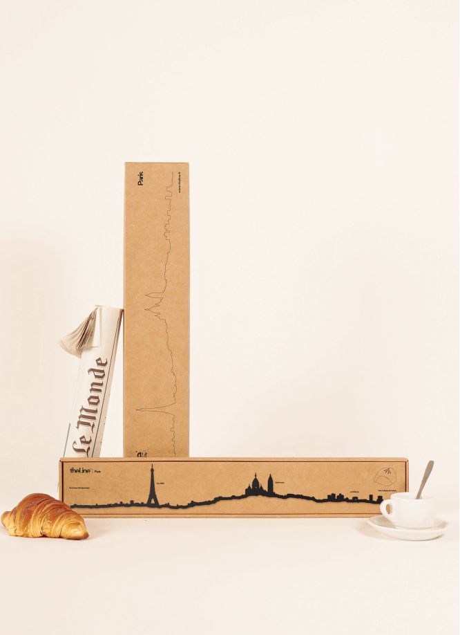 Μεταλλικό Διακοσμητικό Τοίχου The Line Paris - Μαύρο