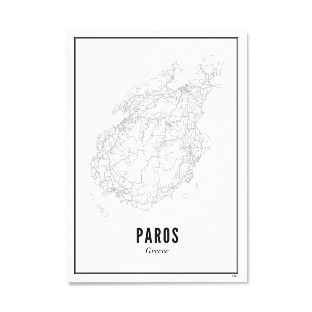 WIJCK. Αφίσα Πάρος - A4 (21 x 30cm)