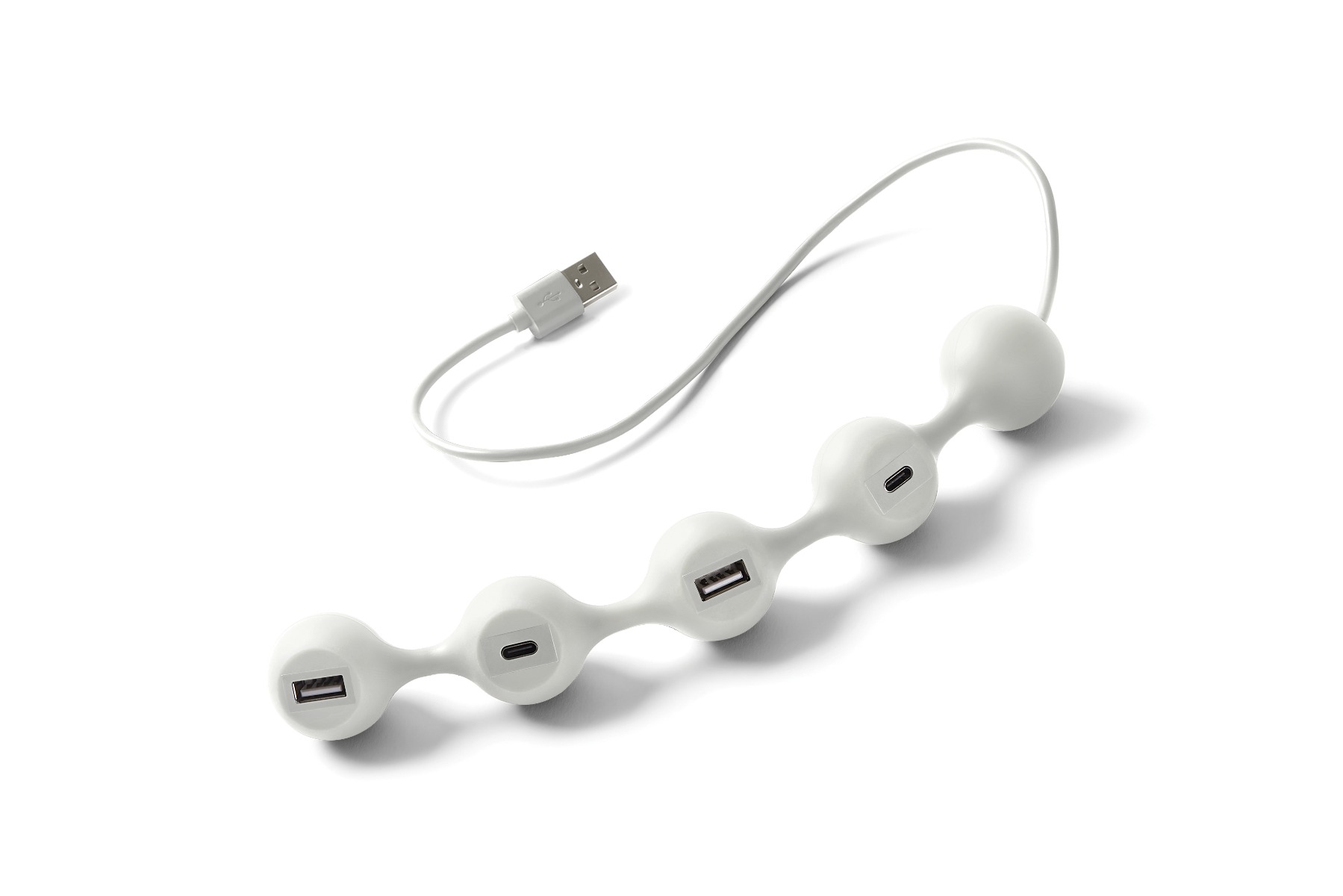 USB Hub LEXON® Peas Hub-C με 2 USB & 2 USB-C - Λευκό