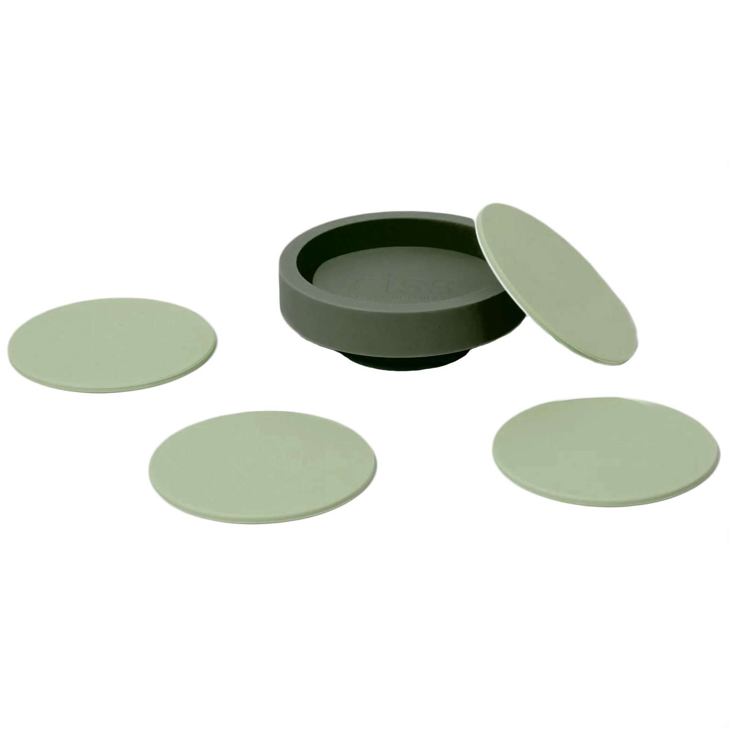 CISS Σετ 4 Σουβέρ + Θήκη - Sage & Λαδί