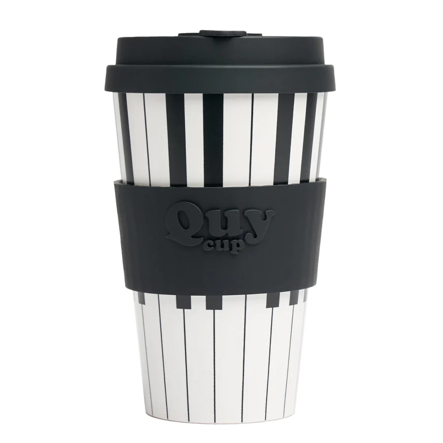 Travel Cup With Silicone Lid - Pianoforte 400 ml