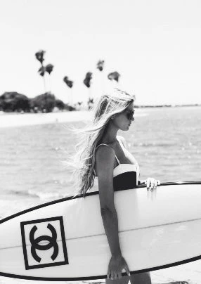Αφίσα PORTRAITS N & B - Surf Board - 30 x 40 cm