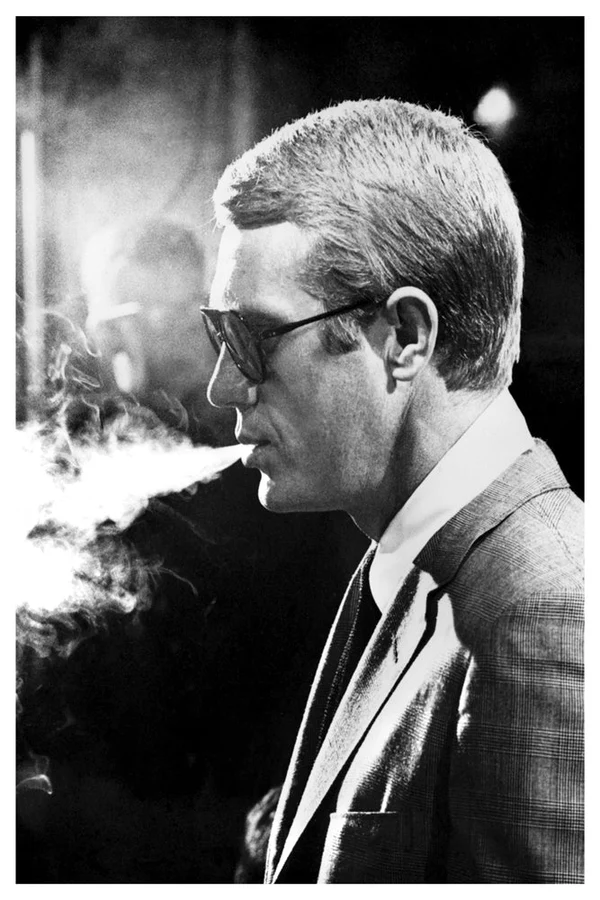 Fine Art Print Αφίσα Steve McQueen Smoking 30x40cm