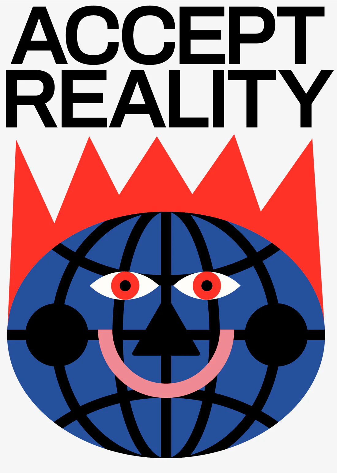 Aφίσα Accept reality (50x70)