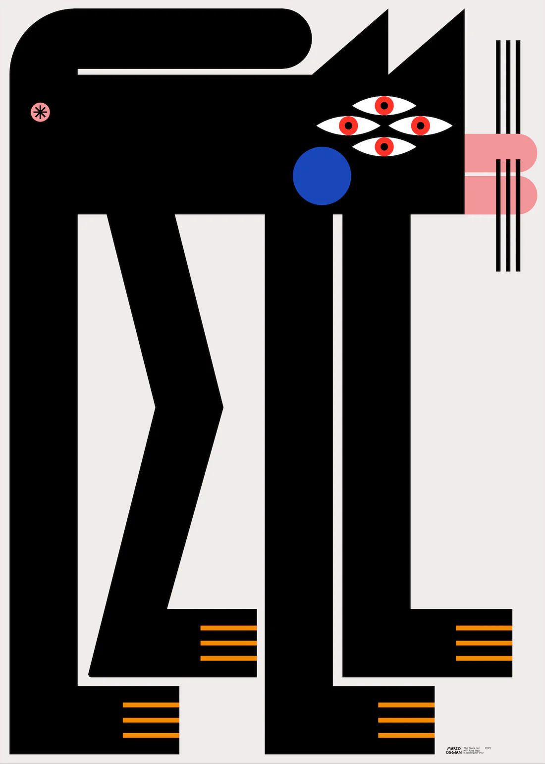 Αφίσα Black Cat (50x70)