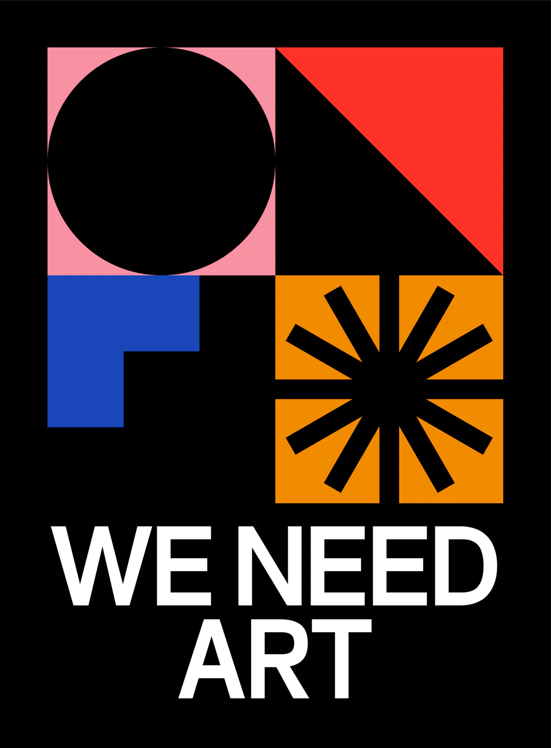 Αφίσα We need art (50x70)