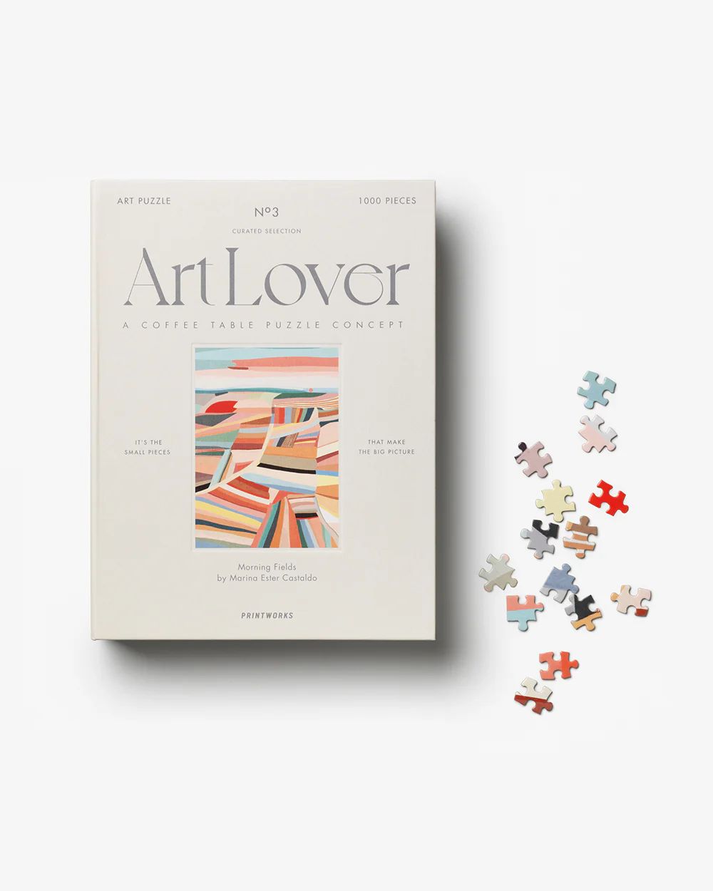 PRINTWORKS Art Lover Book Puzzle - Morning Fields, 1000 pcs