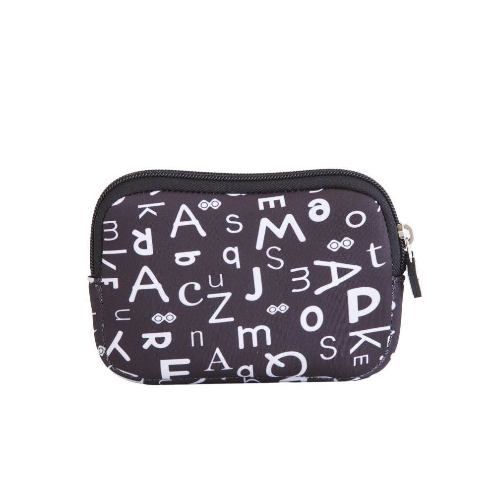 PXA-08-BLACK-ALPHABE Pixie Pouch BLACK-ALPHABET