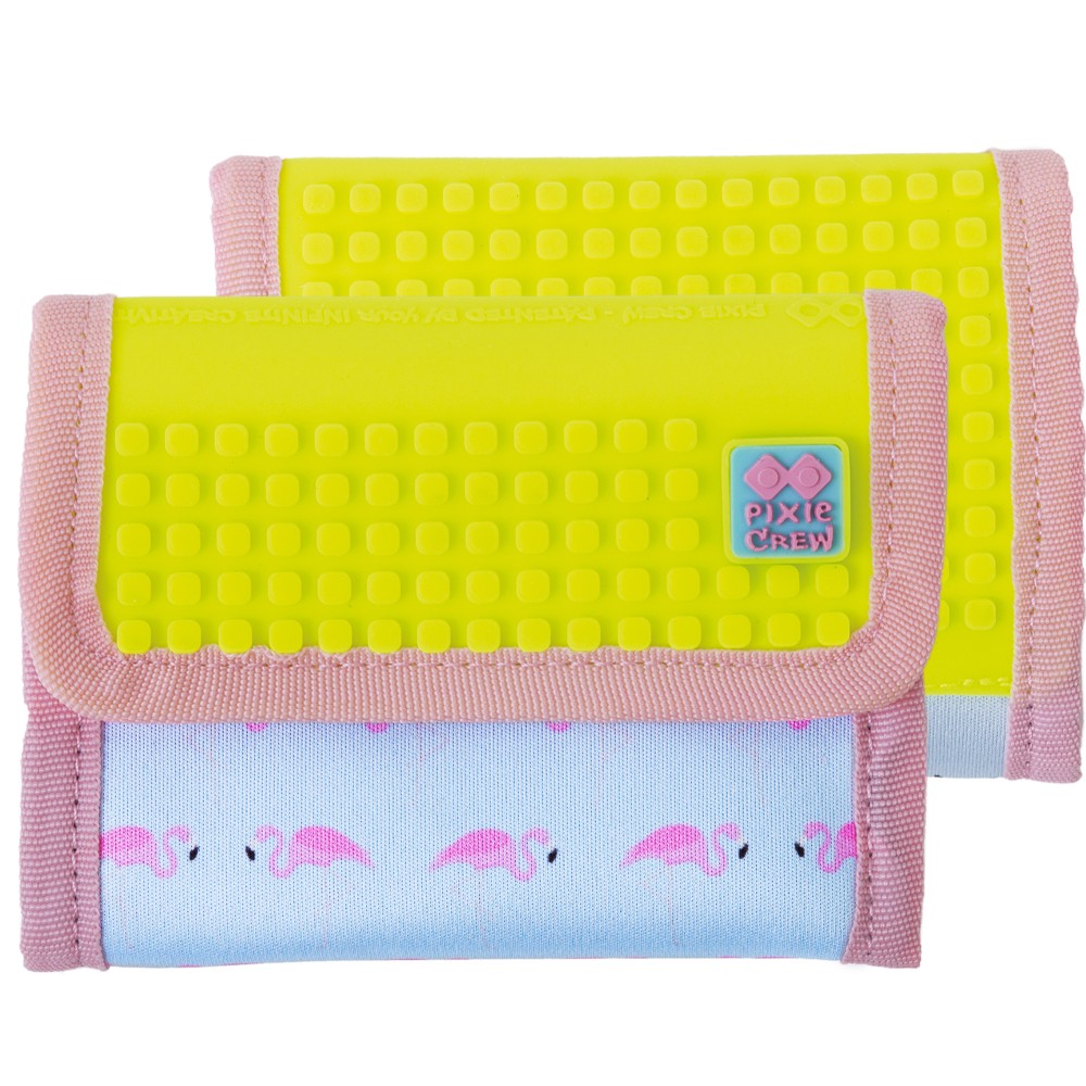 PXA-10-14 wallet flamingo/neon yellow