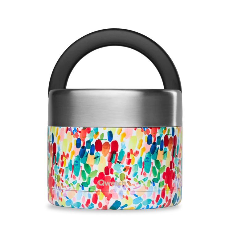 Δοχείο φαγητού INOX 0,85L, με λαβή μεταφοράς - Qwetch ARTY