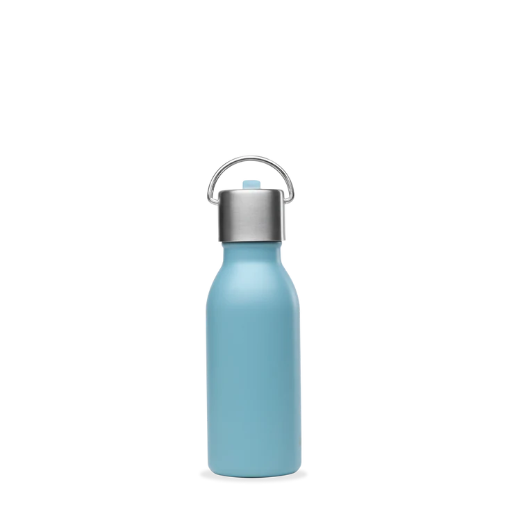 Θερμός INOX 0,35L Qwetch Kids Matt - Μπλε Ατσάλι