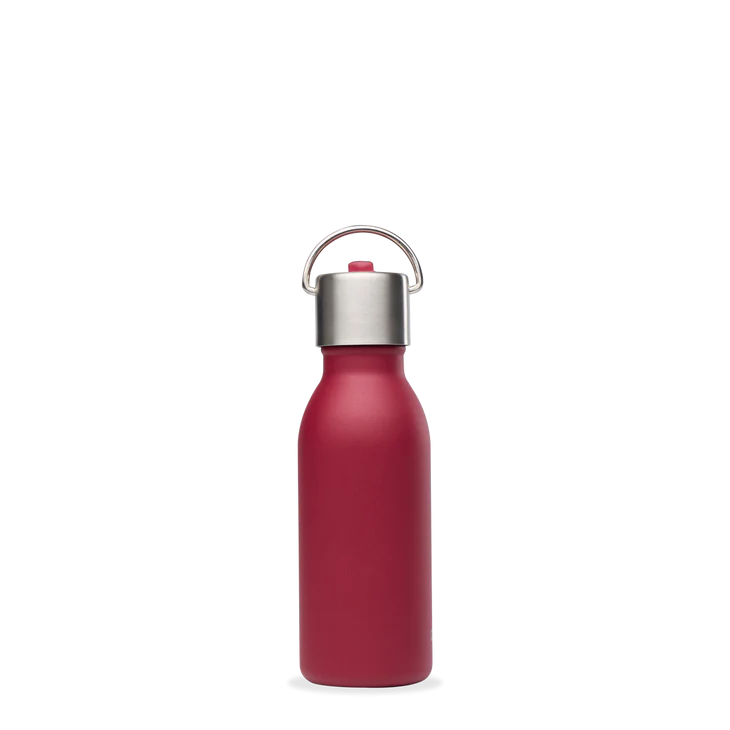 Θερμός INOX 0,35L Qwetch Kids Matt - Κόκκινο Λιχνύτη
