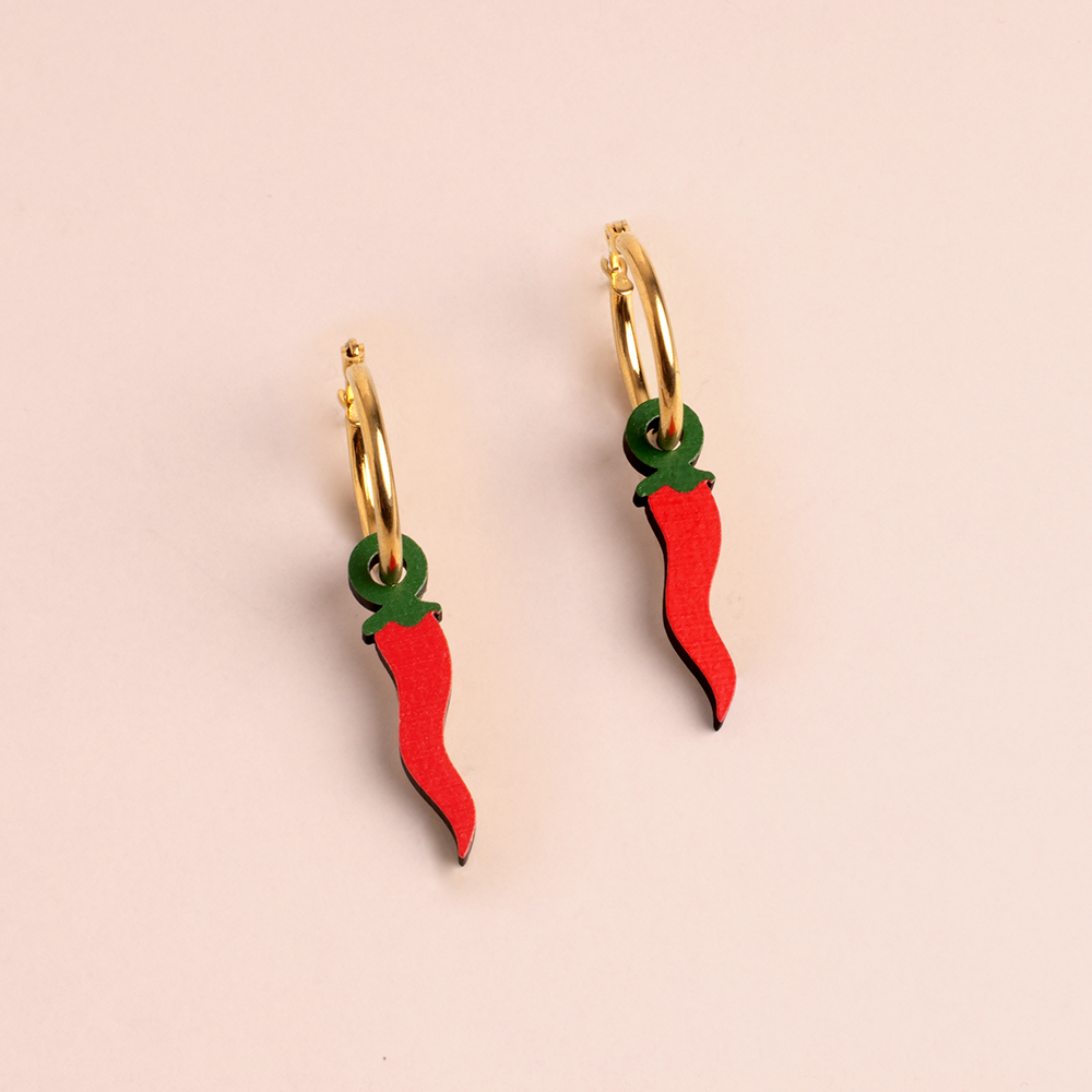 RESETEA Σκουλαρίκια Chili Pepper