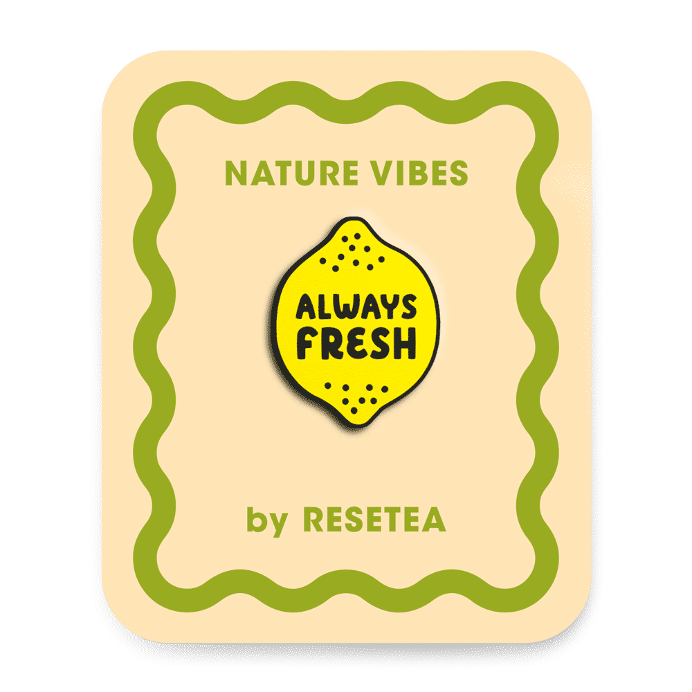 RESETEA Always Fresh Ξύλινο Pin – Οικολογικό Καρφιτσάκι από Βιώσιμο Ξύλο