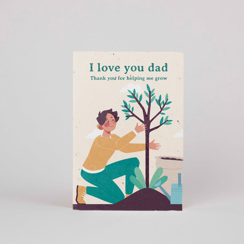 Plantable Postcard – I love you dad