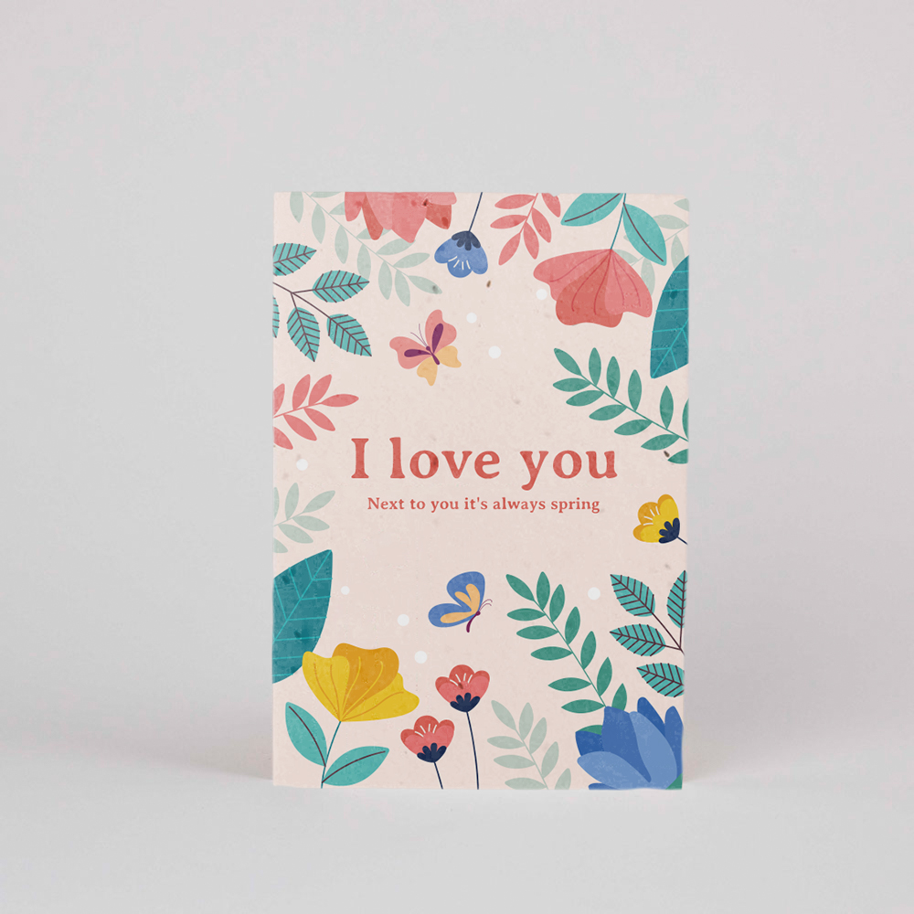 Plantable Postcard – I love you
