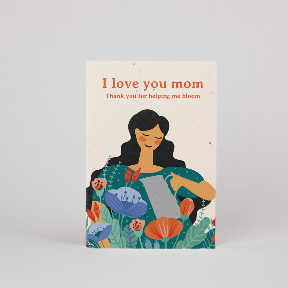 Plantable Postcard – I love you mom